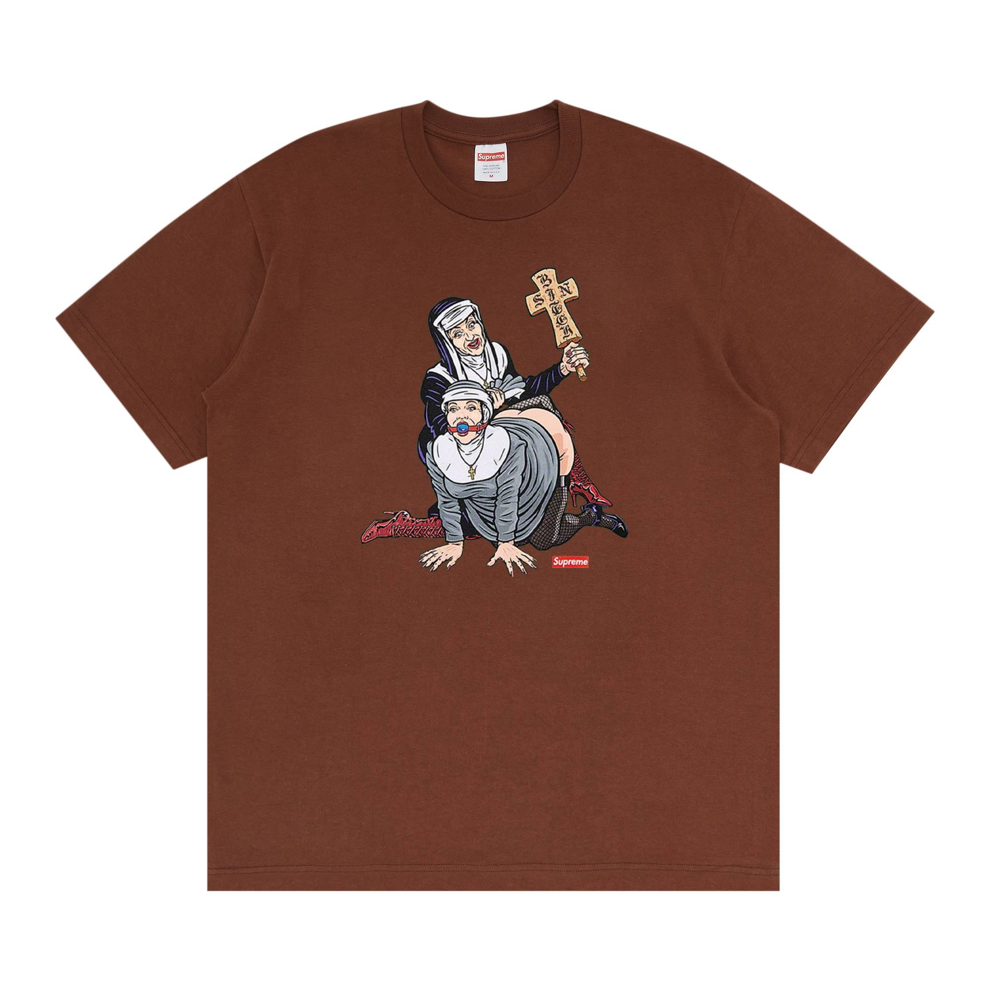 Supreme Nuns Tee 'Brown' - 1