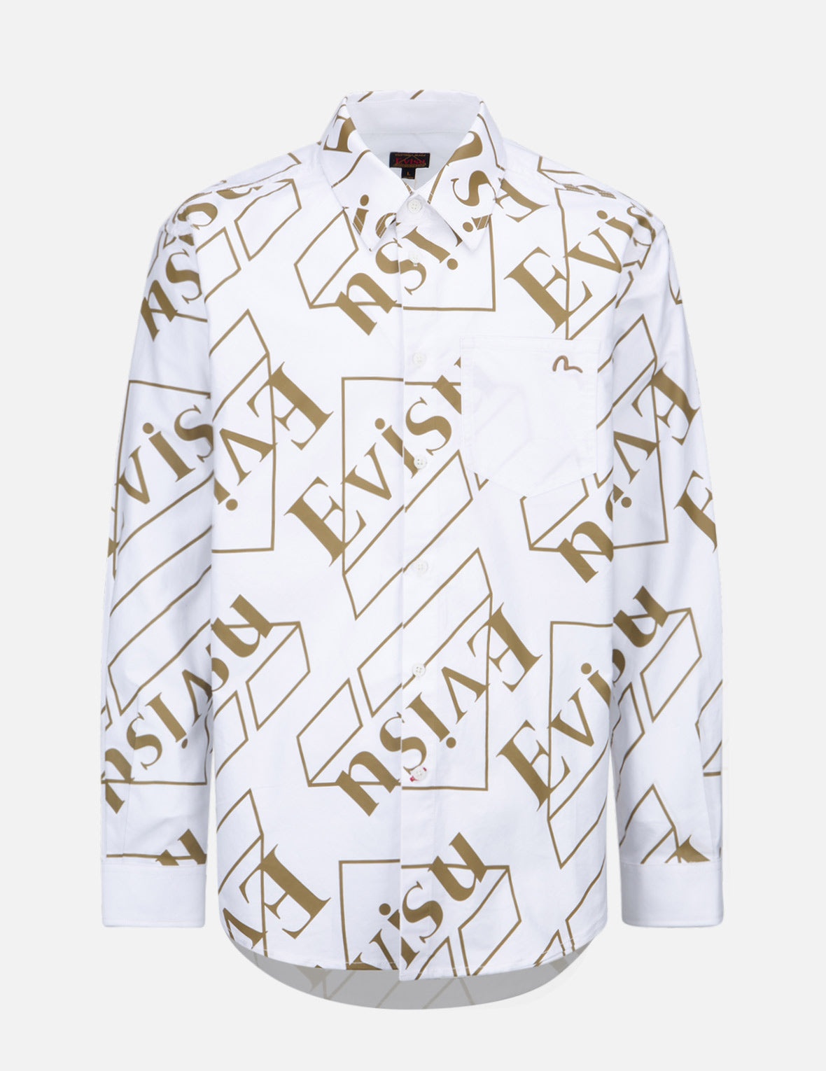 Logo Monogram Print Oxford Shirt - 7