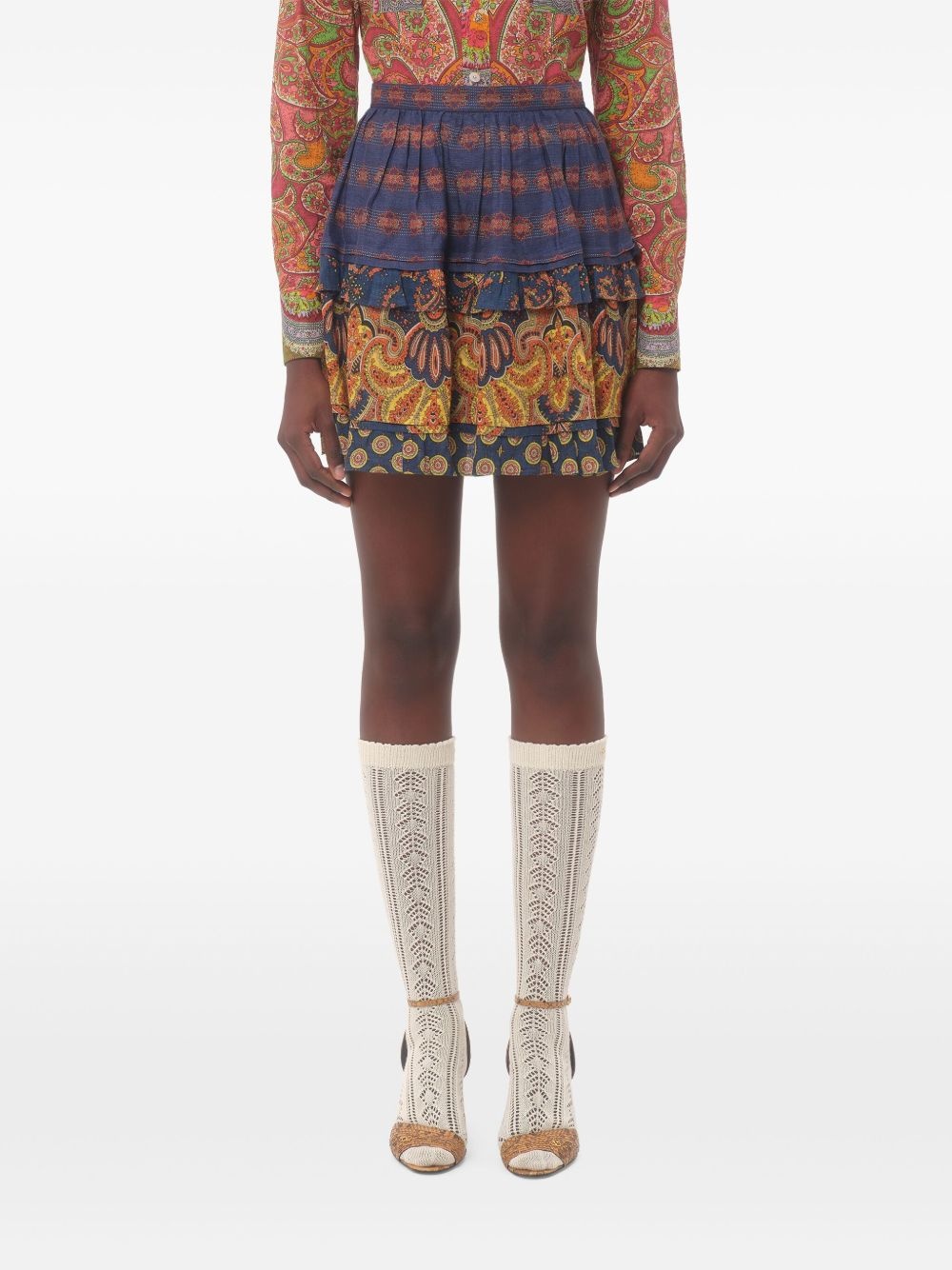 graphic-print skirt - 3
