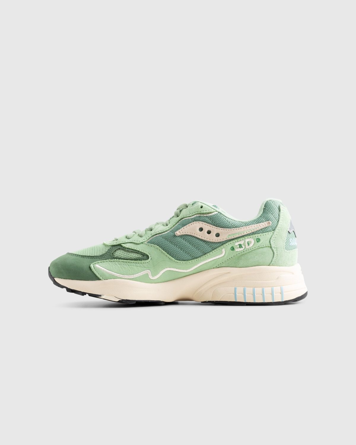 Saucony – 3D Grid Hurricane Green/Cream - 2