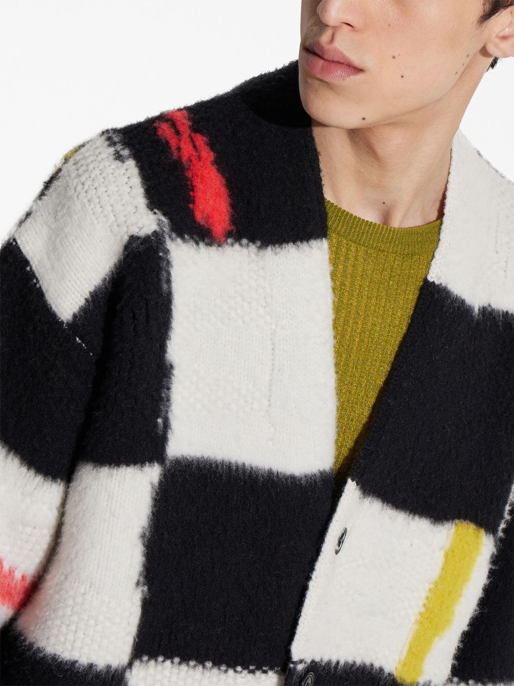 x The Elder Statesman checked cashmere-wool cardigan - 5
