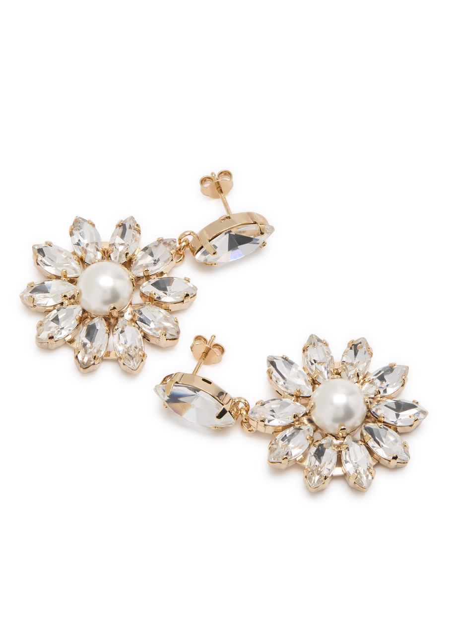 Rosantica Profumo Crystal-embellished Drop Earrings - 2