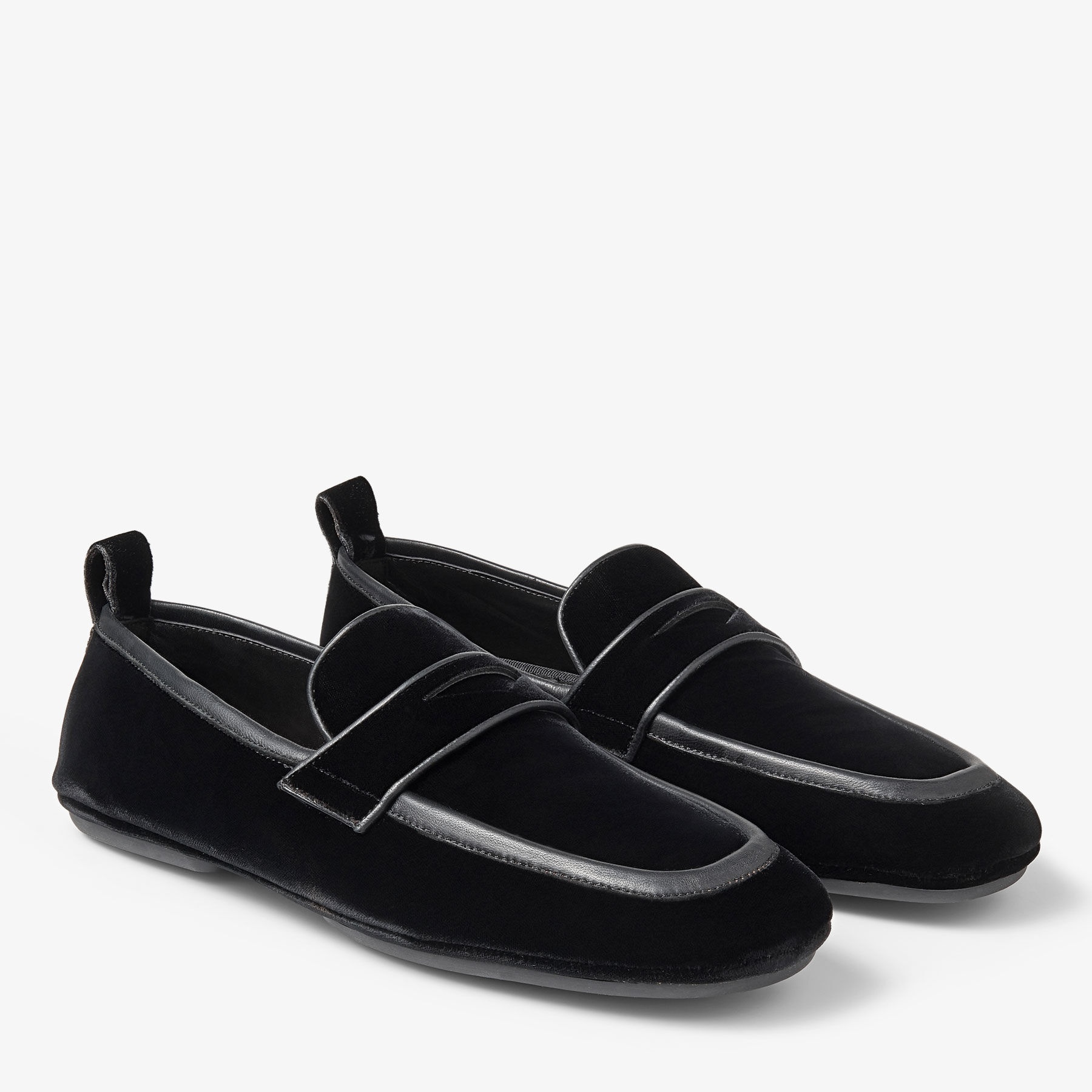 Buxton
Black Velvet Loafers - 2