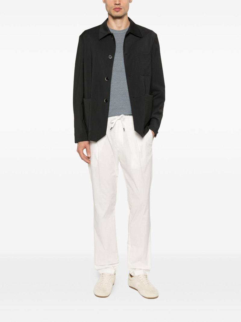 Herno drawstring straight trousers outlook