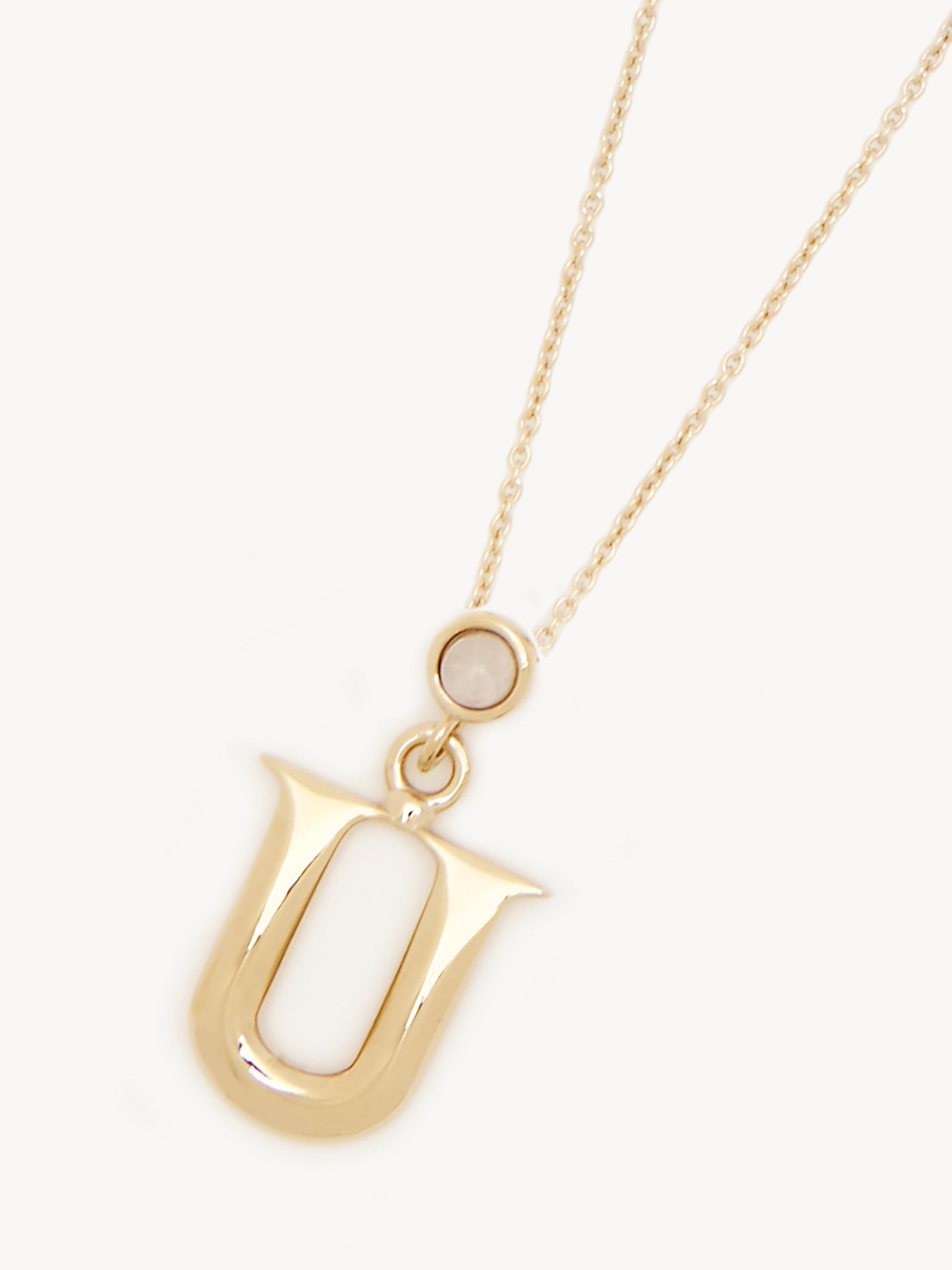 ALPHABET NECKLACE WITH PENDANT U - 2