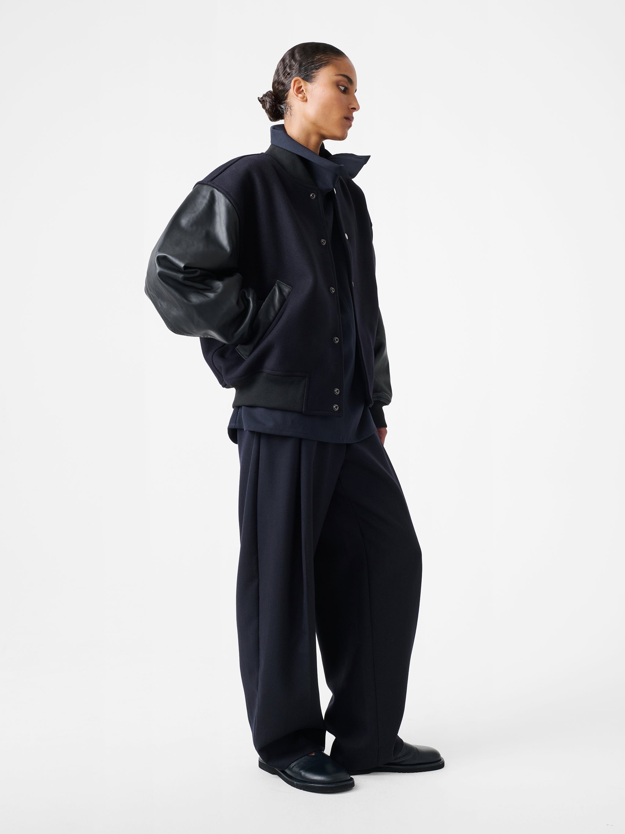 Alph Leather Bomber Jacket - 12