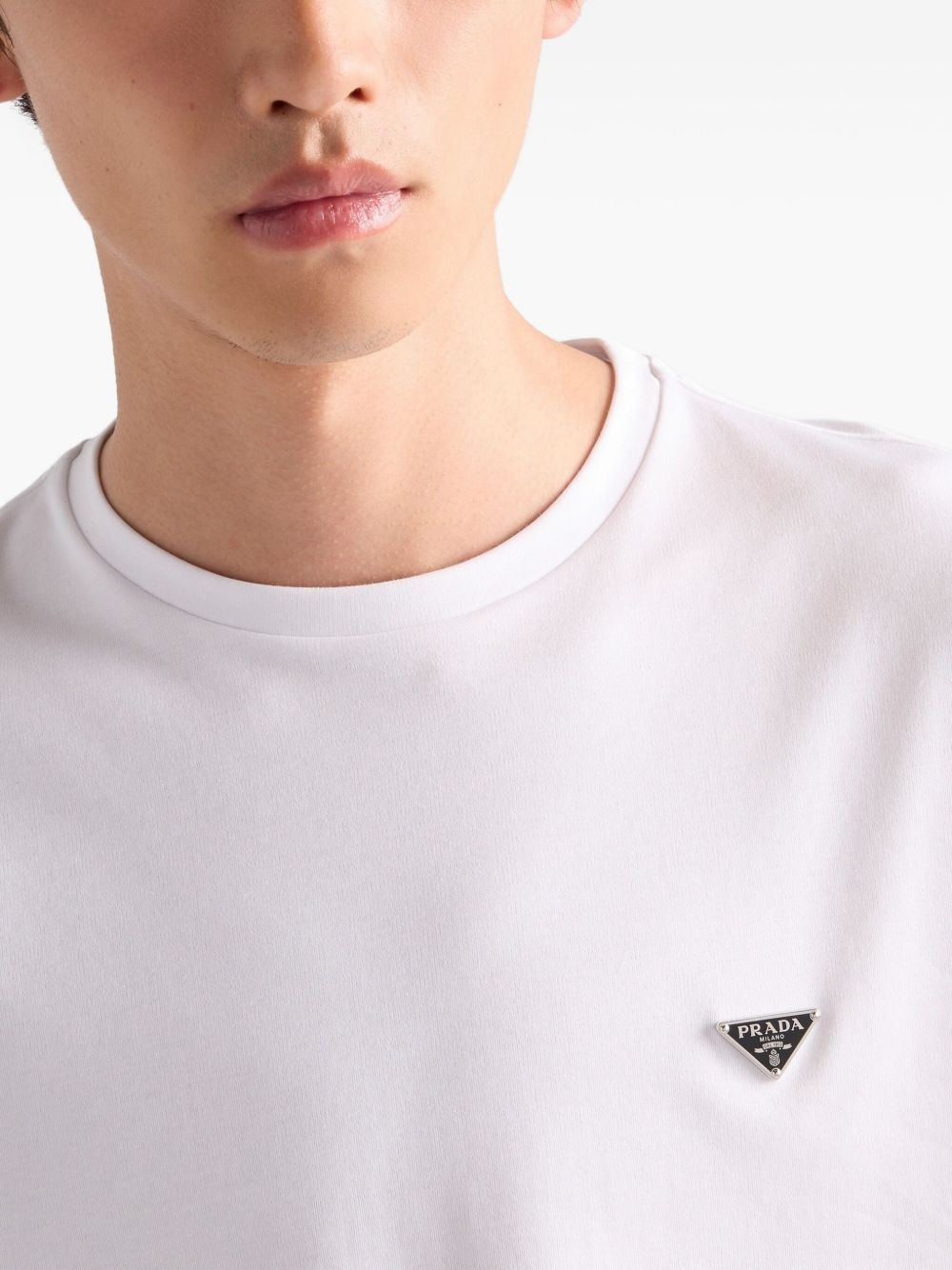 logo cotton T-shirt - 5