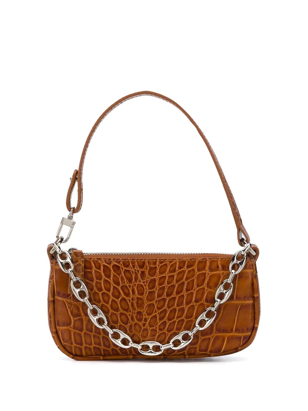 mini Rachel crocodile-effect shoulder bag - 1