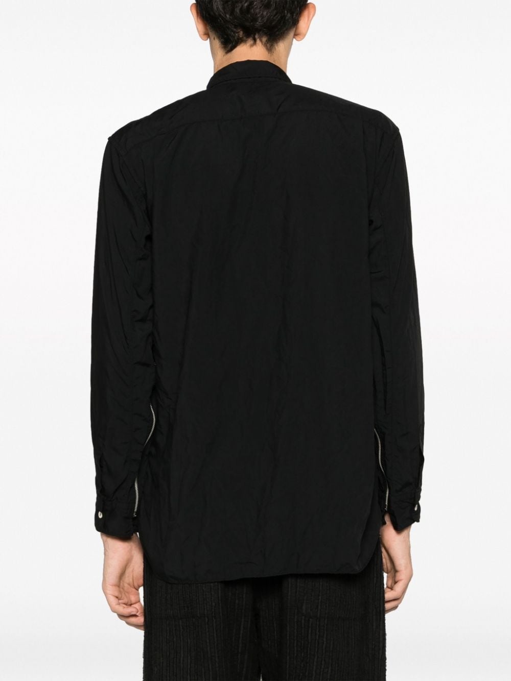 zip-embellished long-sleeve shirt - 4