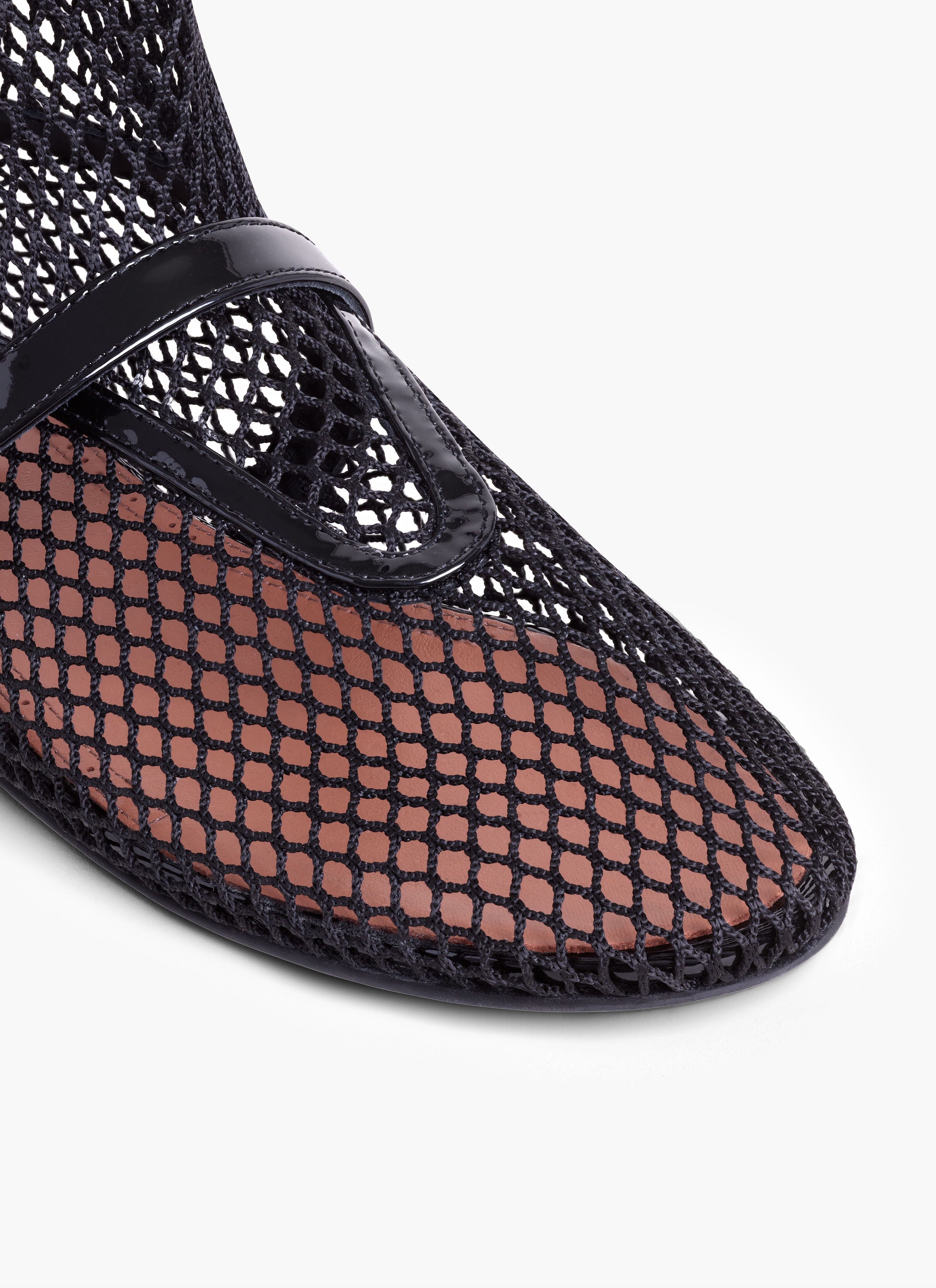 FISHNET HIGH BALLET FLATS - 3