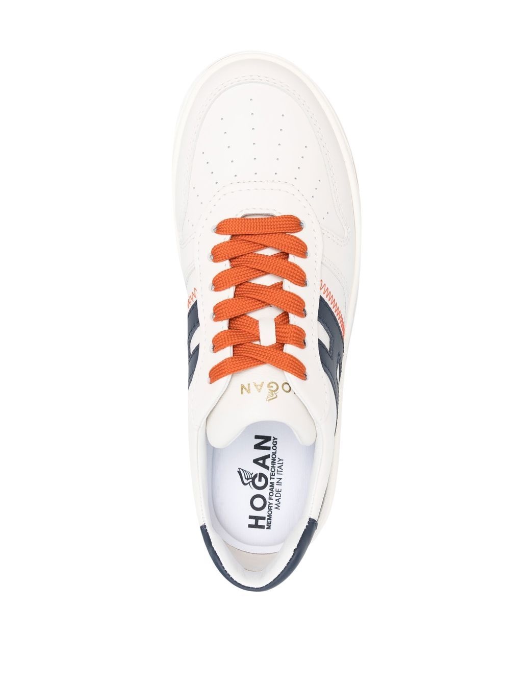 logo-patch low-top sneakers - 4