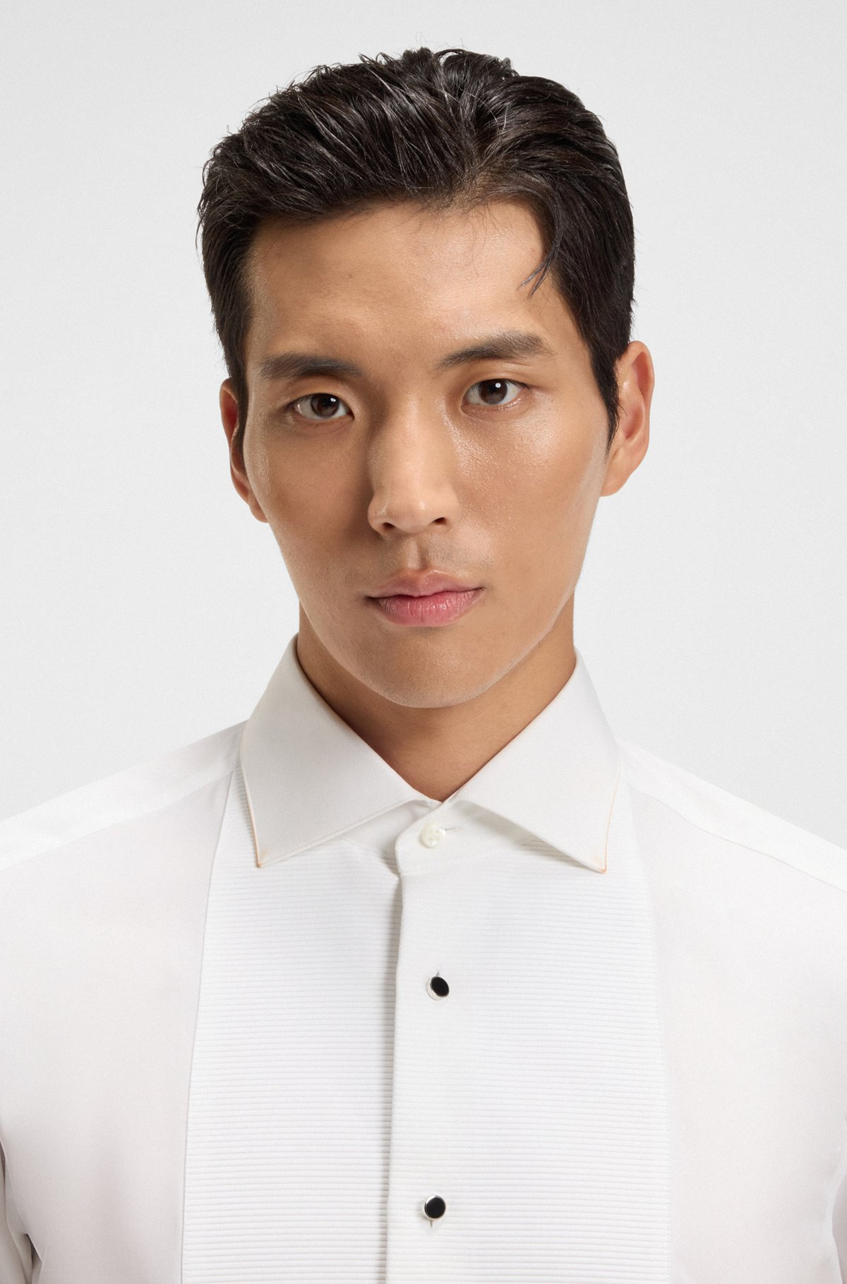 SLIM-FIT SHIRT IN ITALIAN-MADE COTTON POPLIN - 3