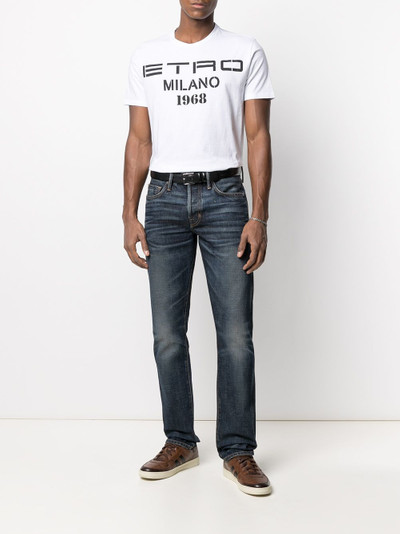 Etro logo-print cotton T-shirt outlook