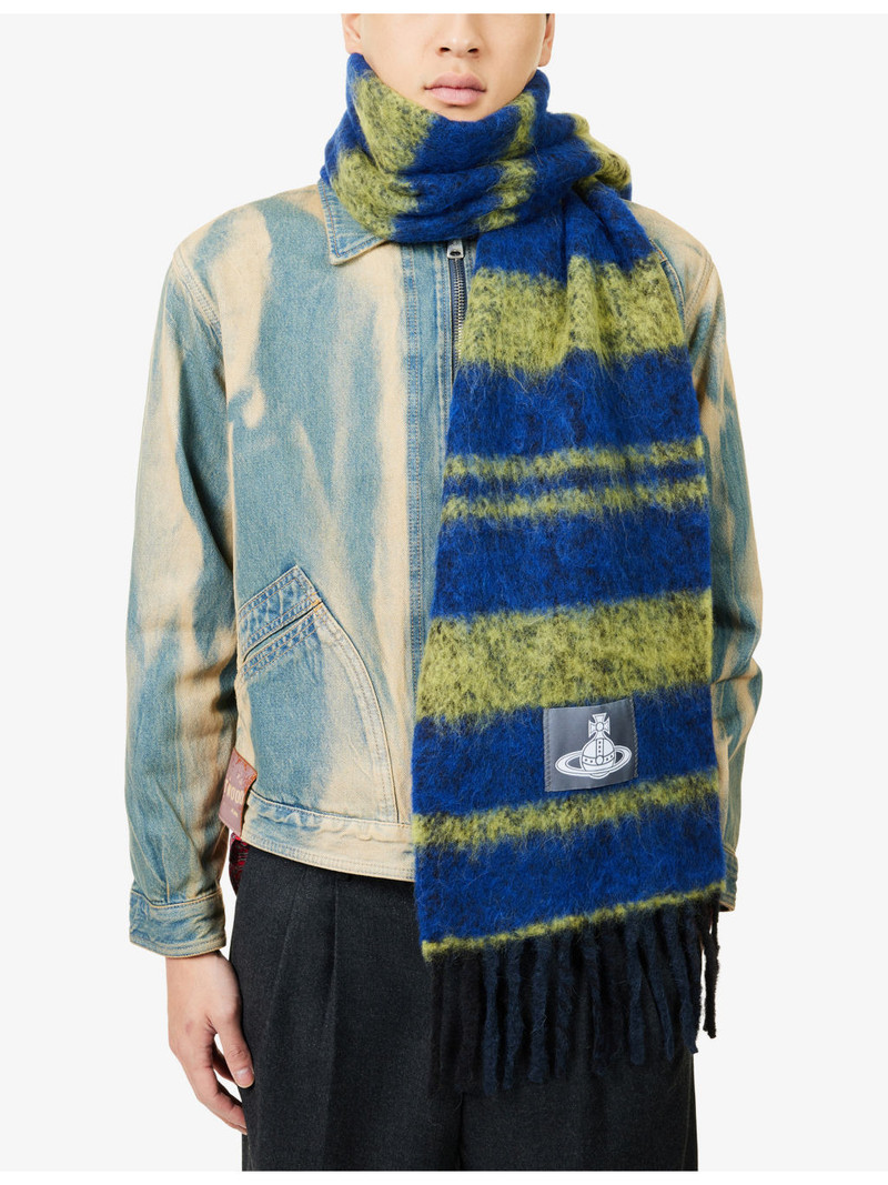 Vivienne Westwood Chunky Striped Wool-Blend Scarf outlook