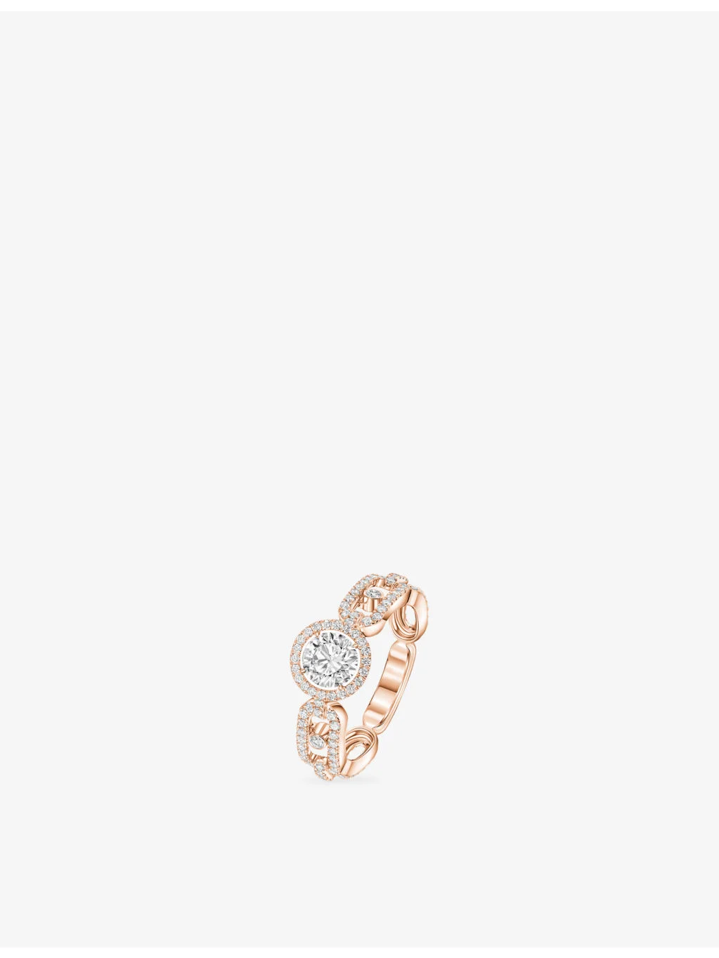 Move Link 18ct rose-gold and 0.30ct brilliant-cut diamond ring - 1