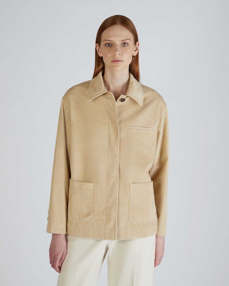 SLOWEAR Wide fit corduroy blouson jacket outlook