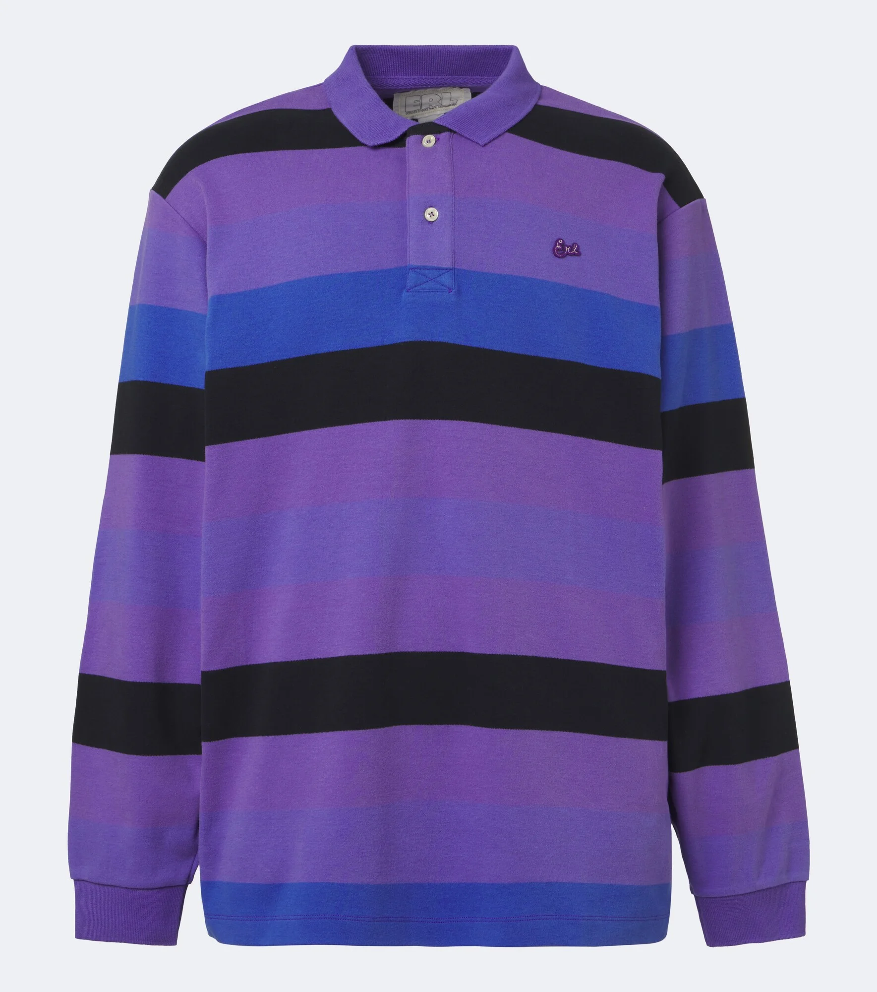 Striped cotton jersey polo shirt - 1
