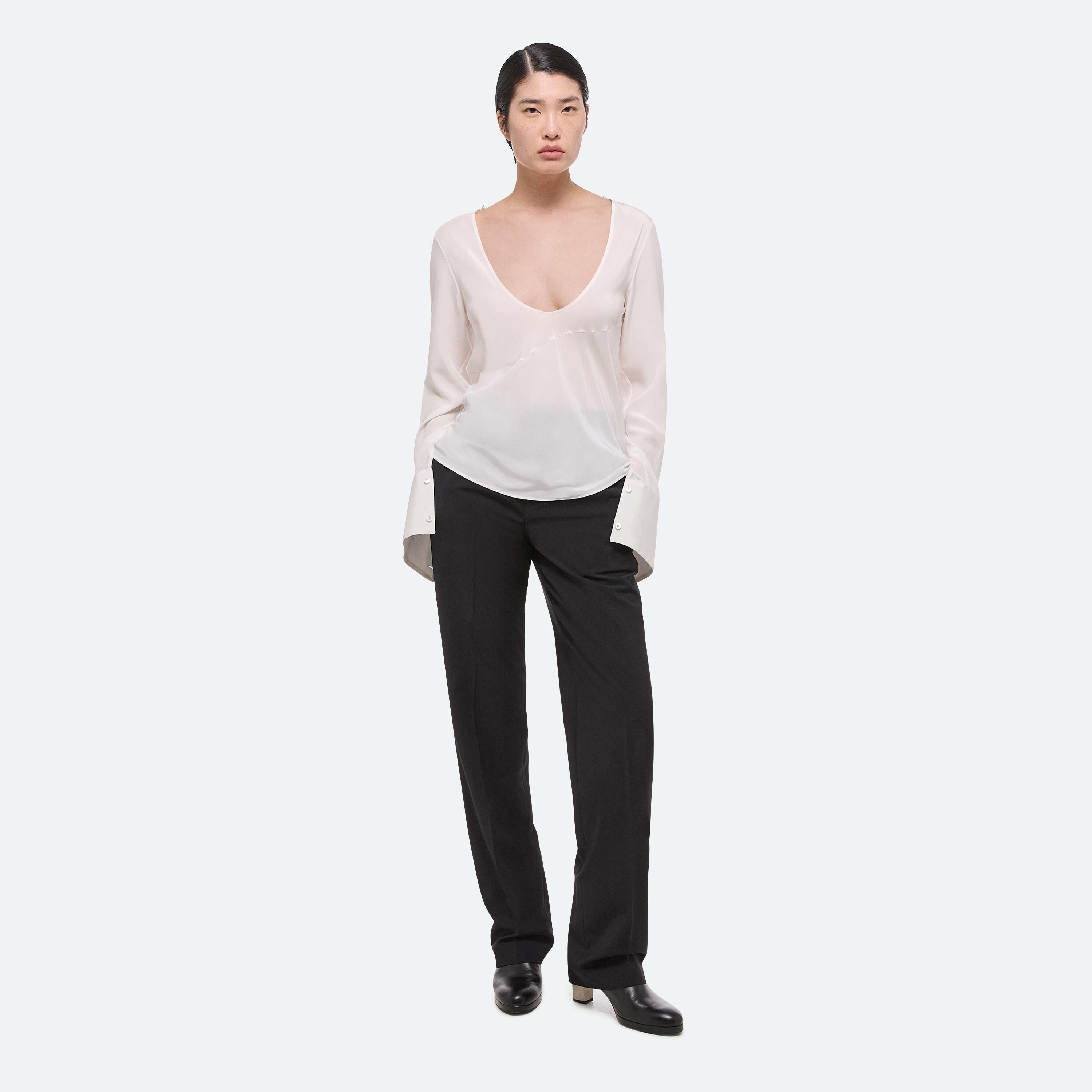 SCARF SILK BLOUSE - 9