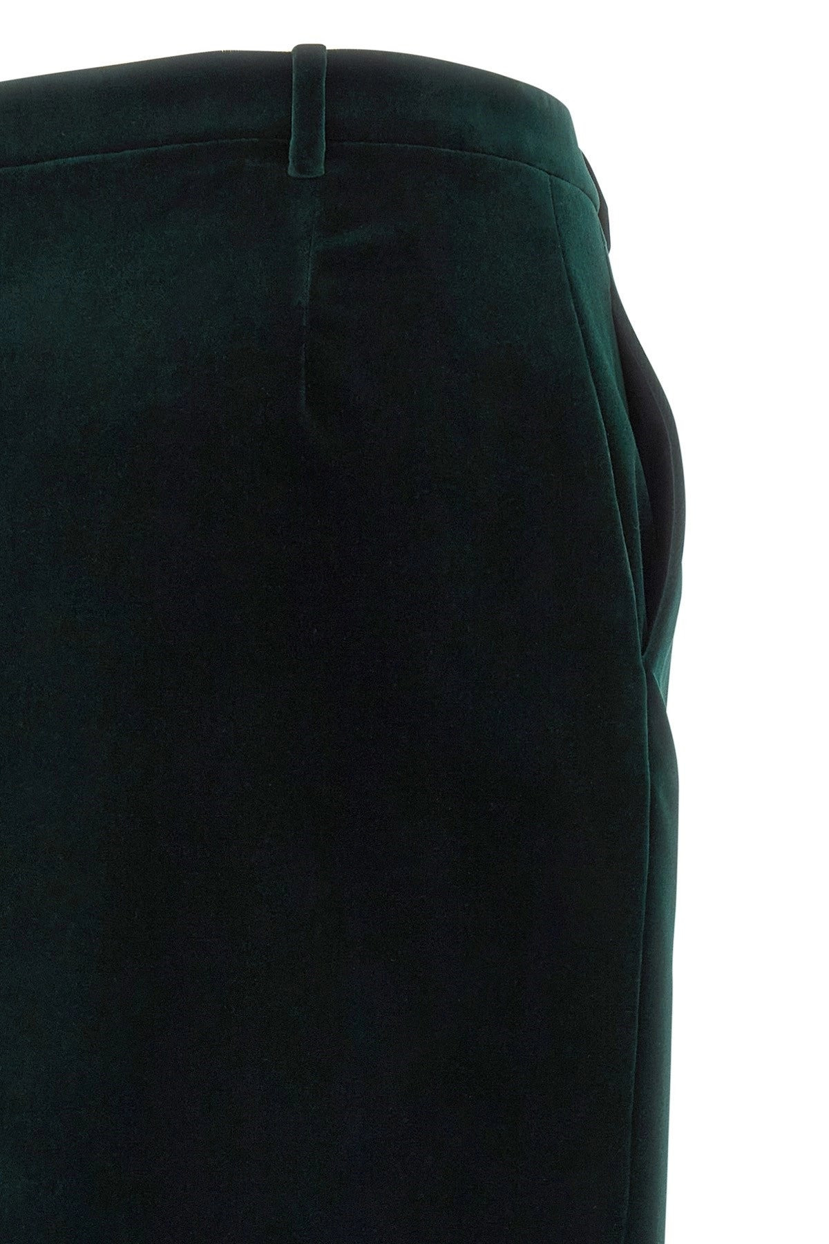Saint Laurent Women Velvet Skirt - 4