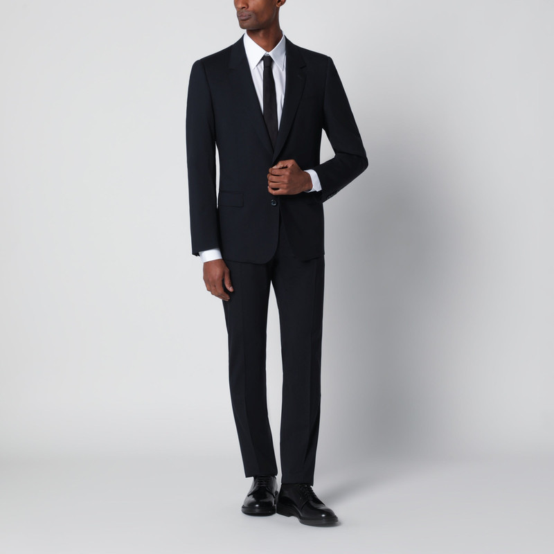 Dolce & Gabbana Martini double-breasted dress in blue stretch wool outlook