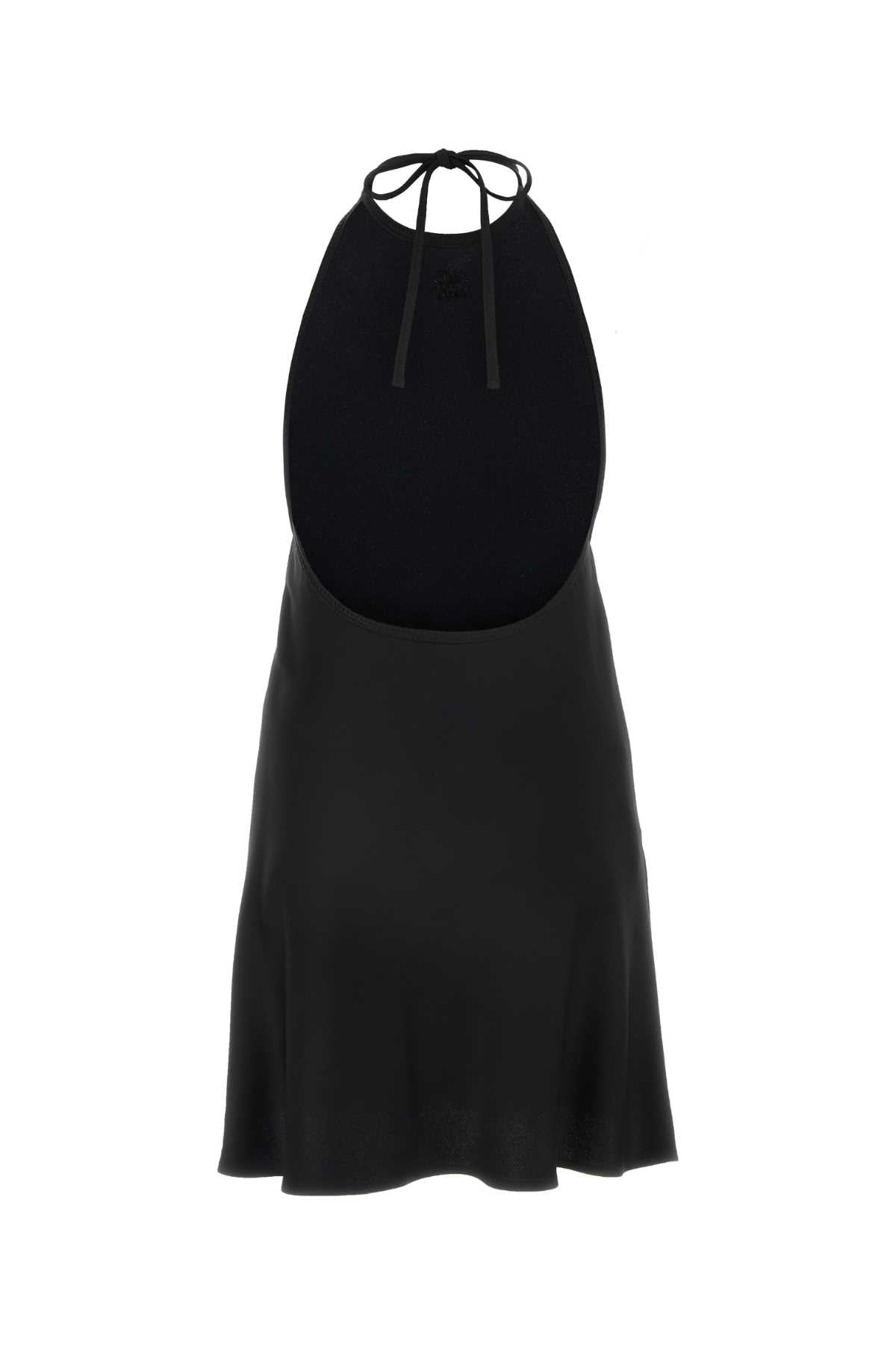 Miu Miu Women Black Satin Dress - 2