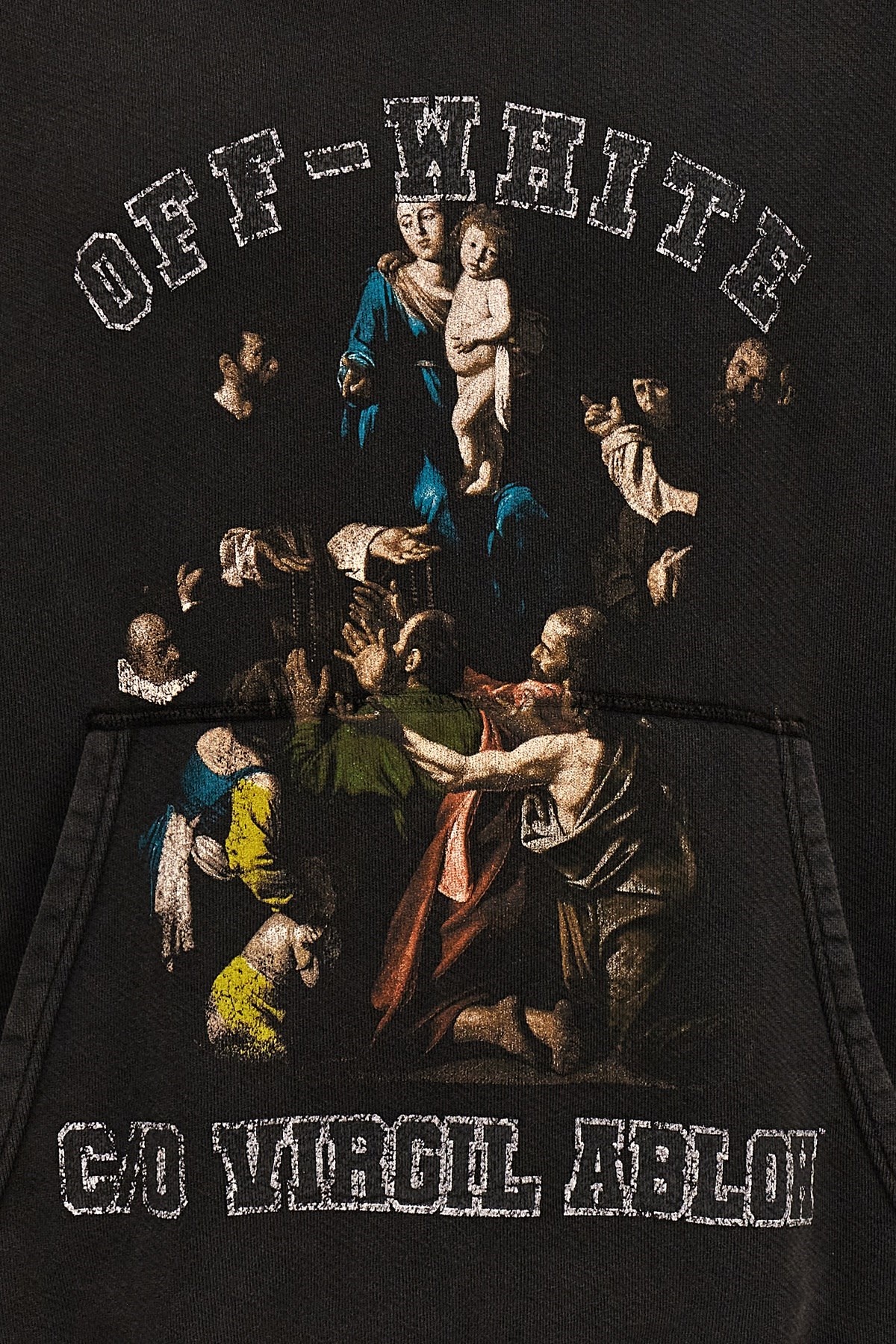 パーカー・フーディ Off-White 'Mary Skate' hoodie (OMBB085S24FLE0091001 1001) Buy Off-White Mary Skate Hoodie 'Black