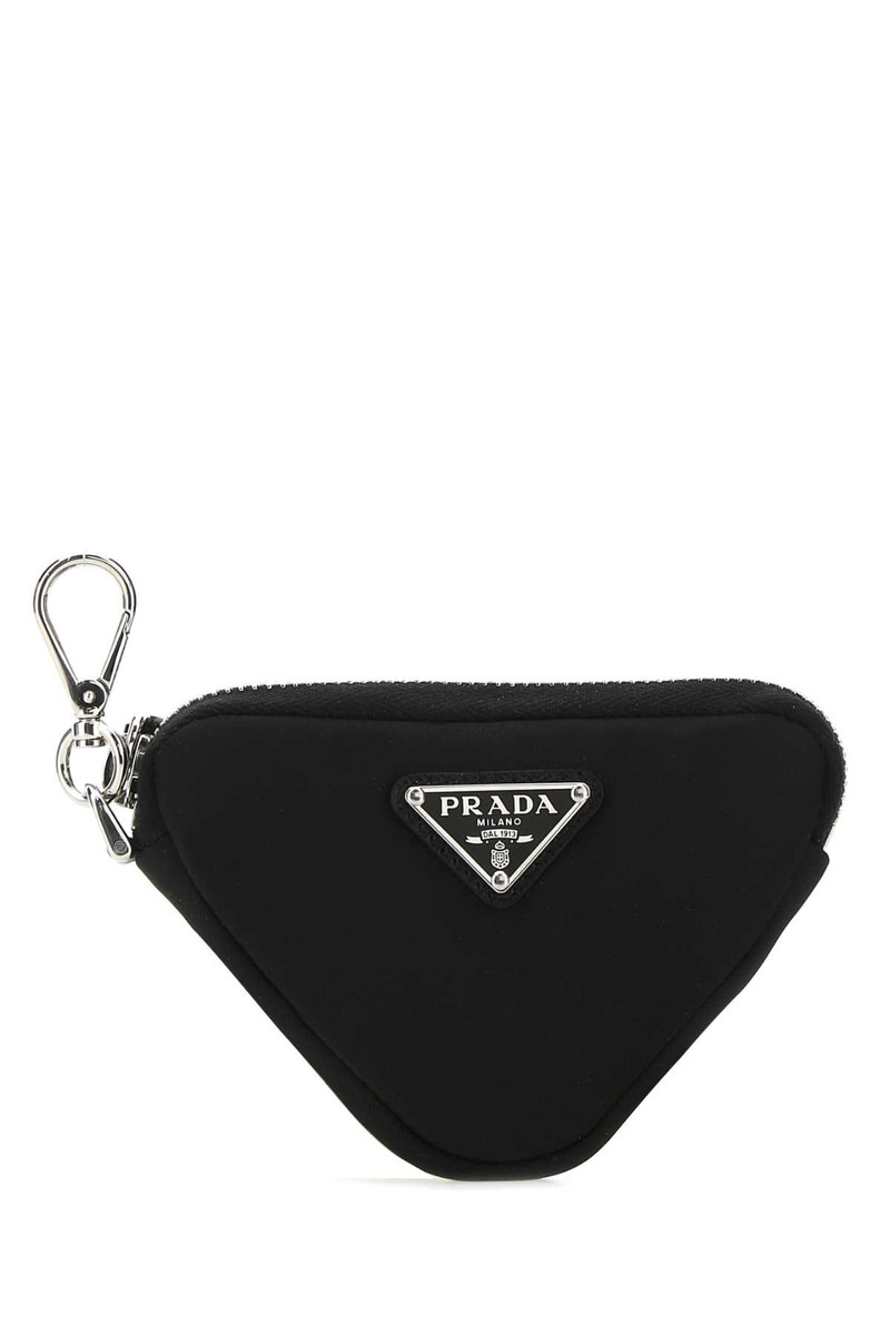 Prada Men Black Nylon Trick Key Chain - 1