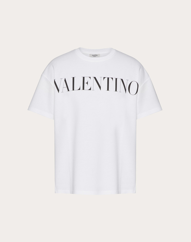 COTTON T-SHIRT WITH VALENTINO PRINT 1