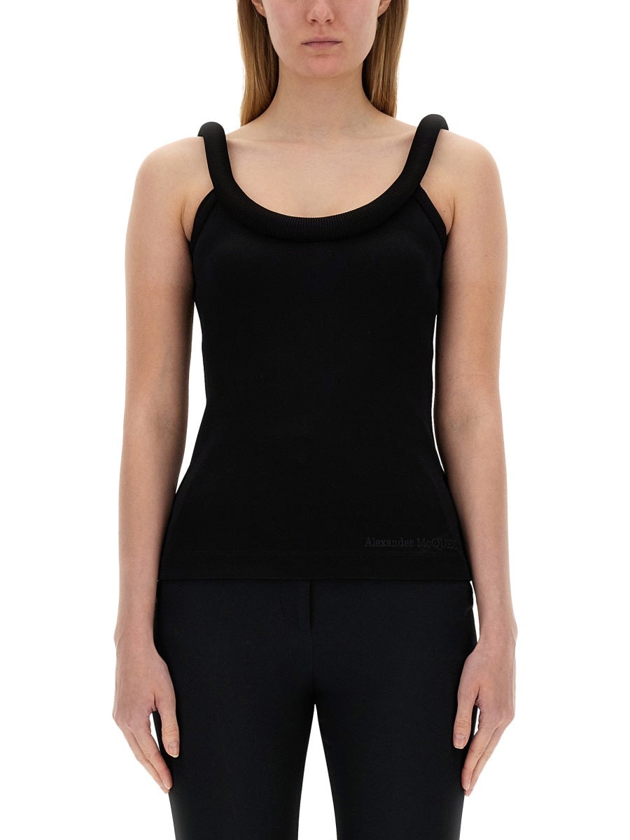 Alexander Mcqueen Women Tops With Logo - 1