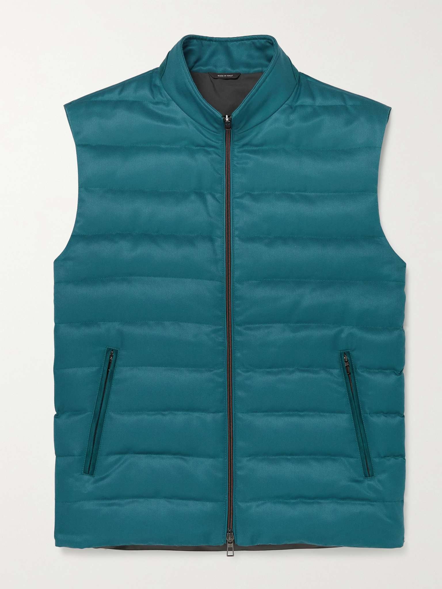 Gateway Rain System Quilted Silk-Twill Down Gilet - 1