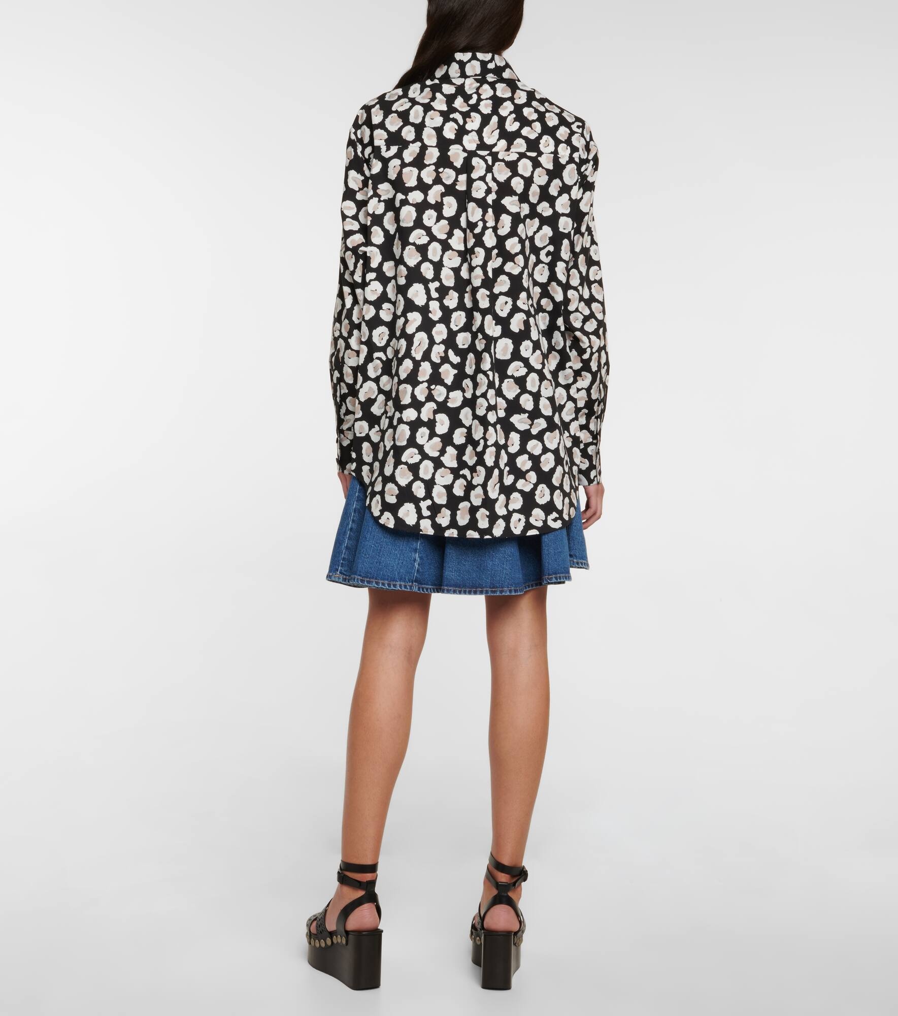 Leopard-print cotton shirt - 3