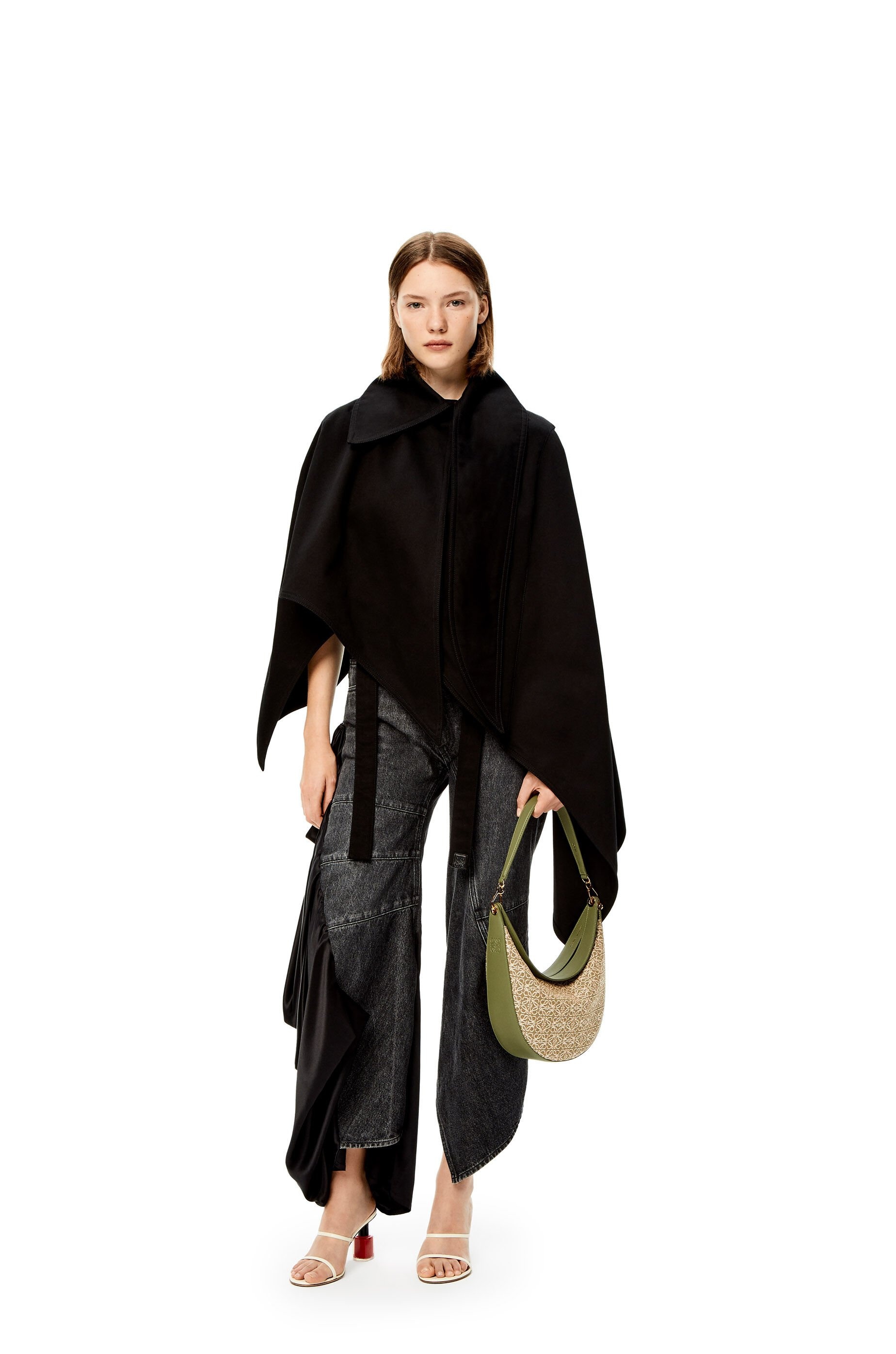 LOEWE Luna bag in Anagram jacquard and classic calfskin - 2