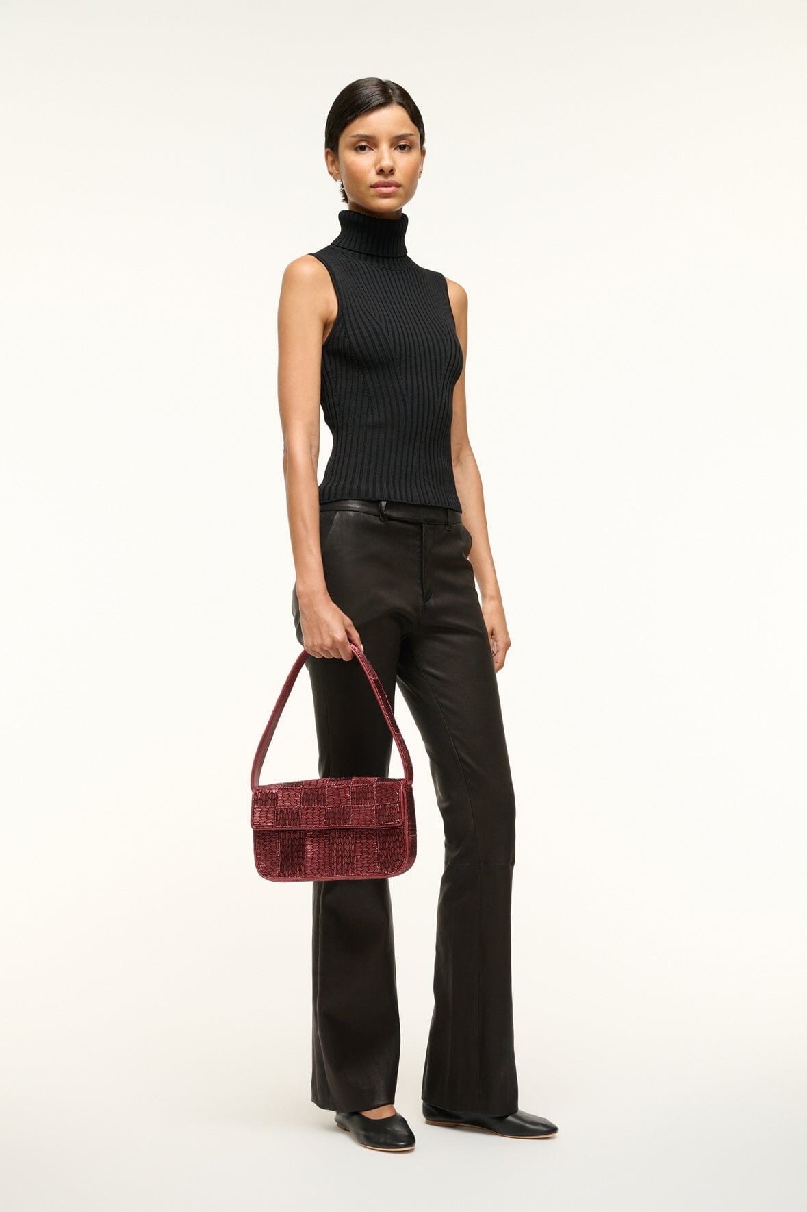 STAUD TOMMY BEADED BAG PINOT - 7