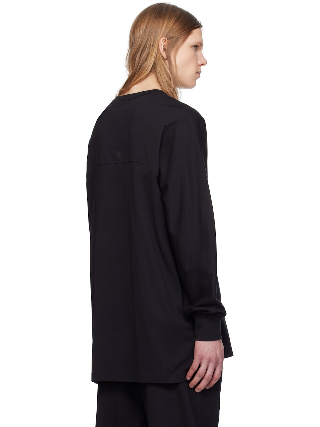 Black 3-Stripes LS T-shirt - 3