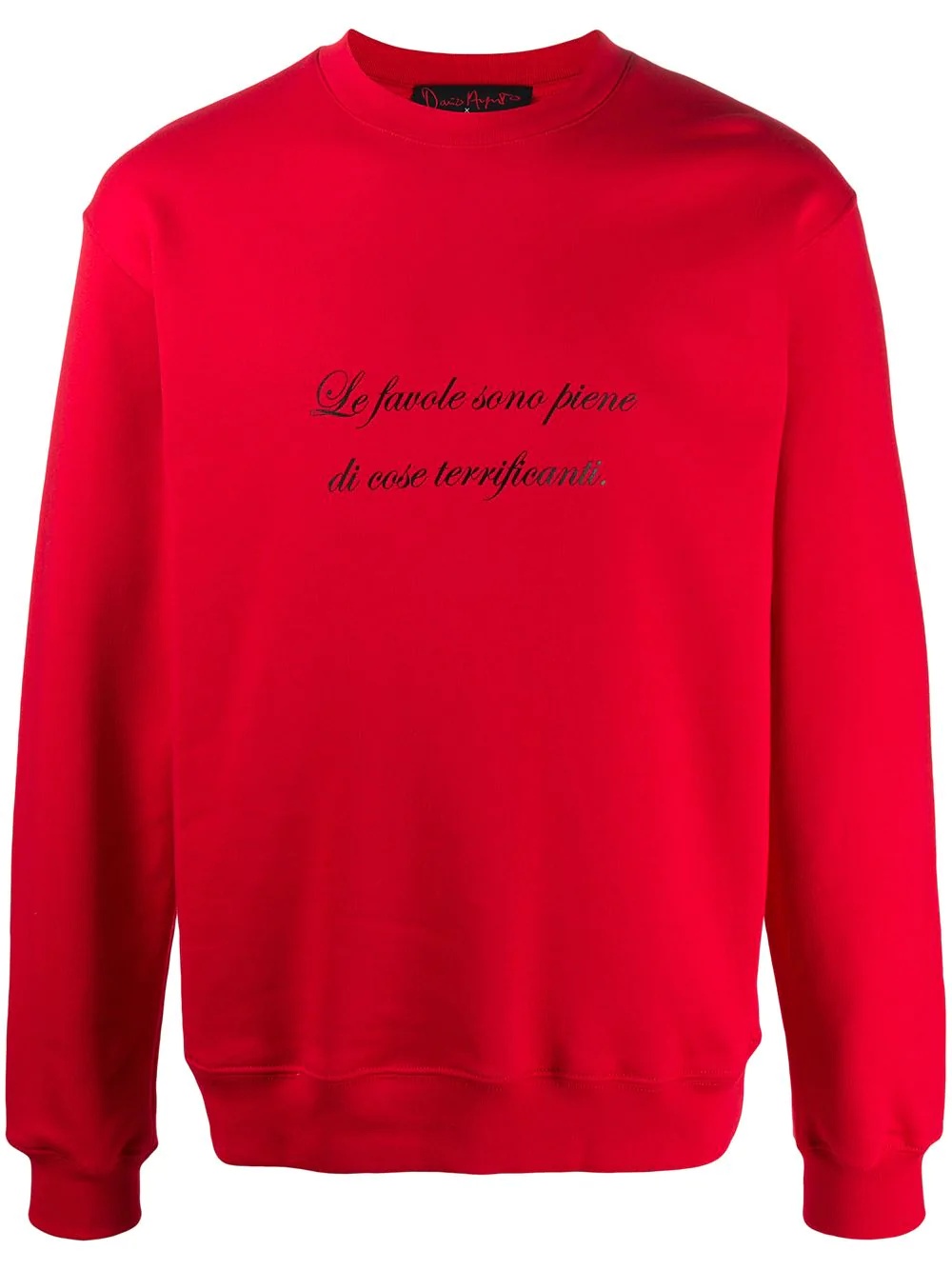 slogan print sweatshirt - 1