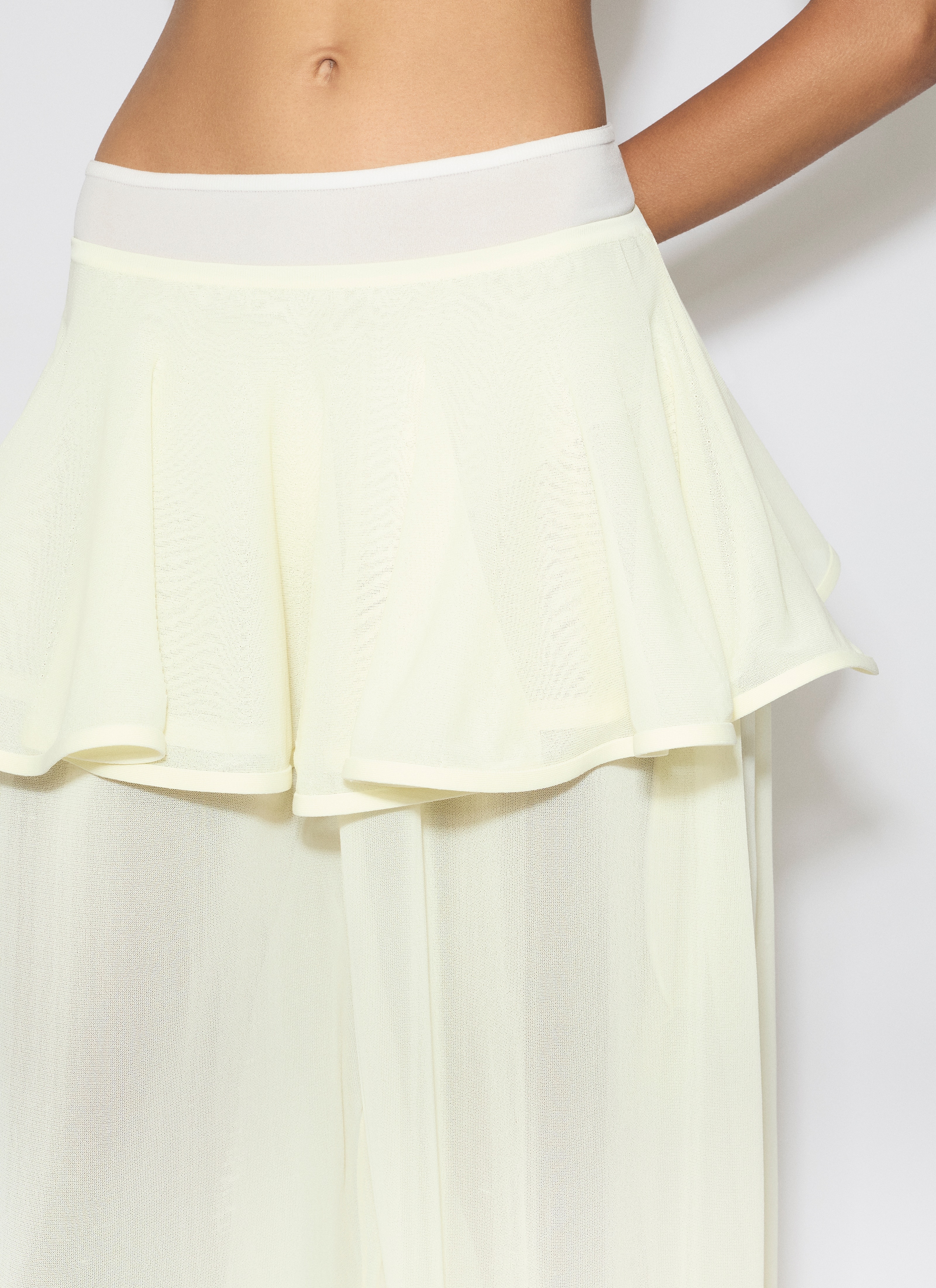 KNIT PEPLUM PANTS - 5