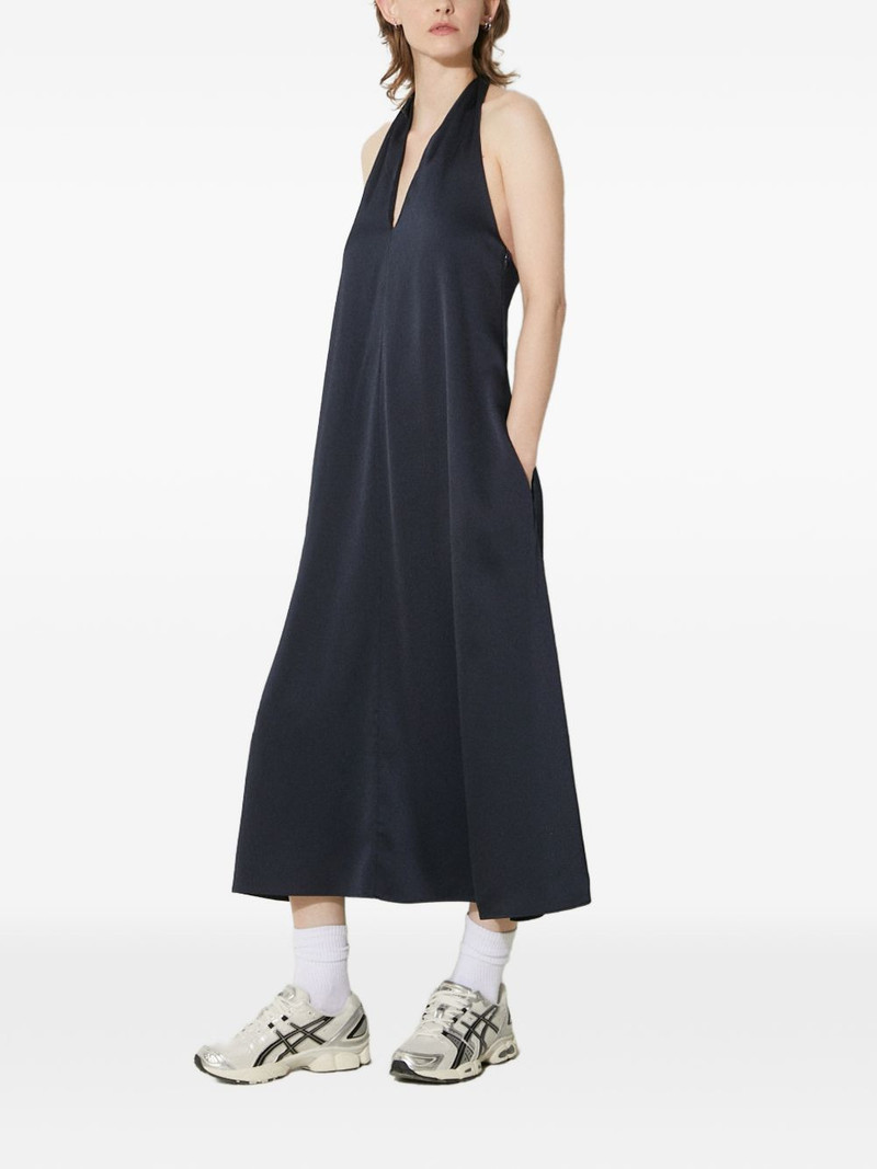 SAMSØE SAMSØE V-neck halter-neck midi dress outlook