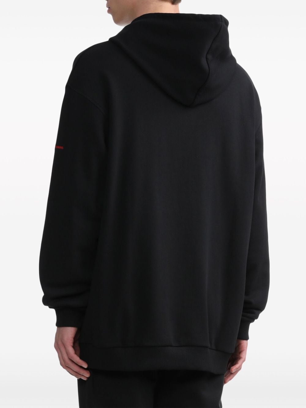x Raf Simons logo-embroidered hoodie - 4