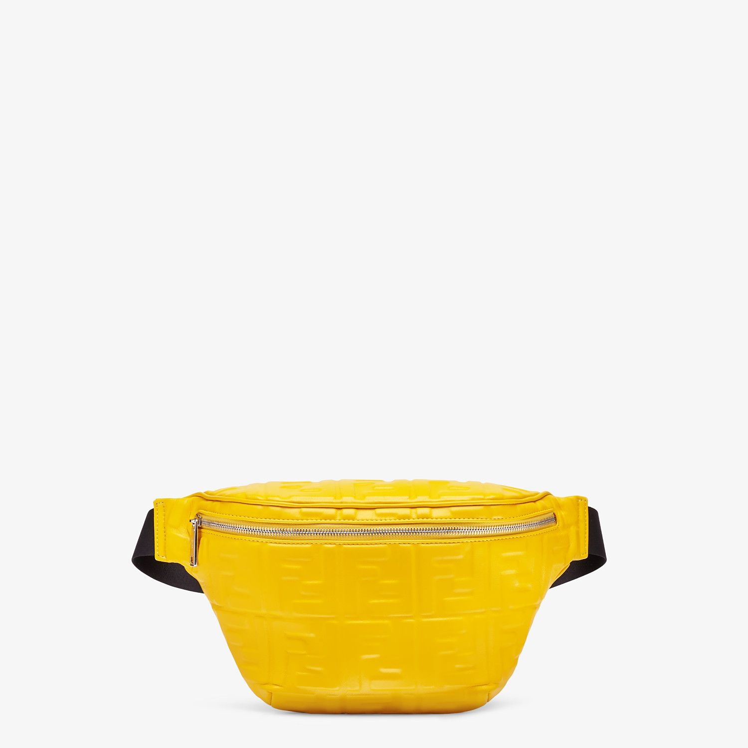 Yellow nappa leather belt bag - 1