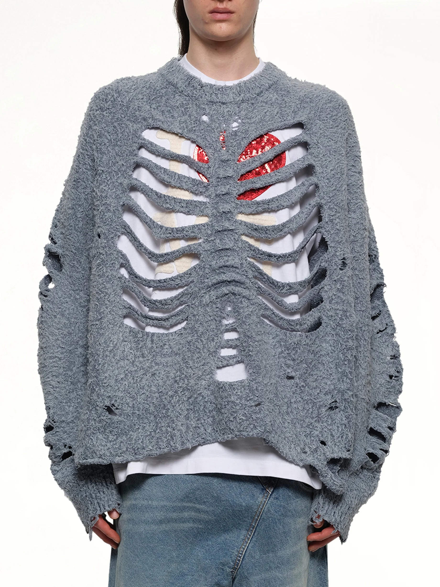トップス doublet RIBCAGE KNIT PULLOVER doublet/ダブレット/RIBCAGE KNIT PULLOVER | L.H.P（エルエイチピー