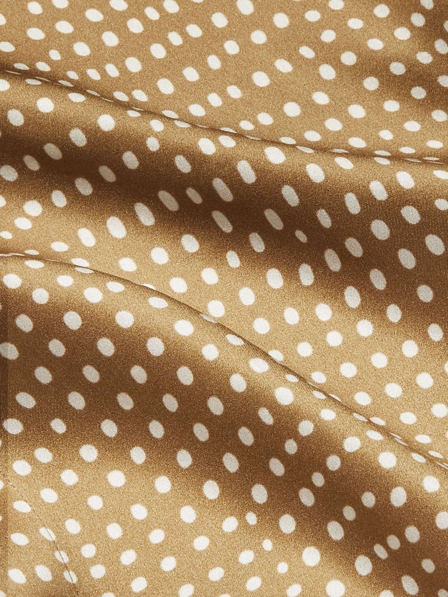 Polka-Dot Silk-Satin Shirt - 3