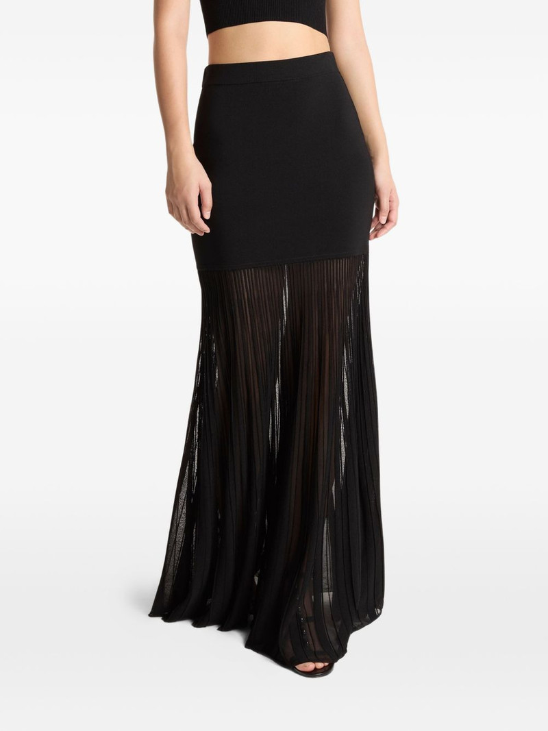 pleated ribbed skirt 1