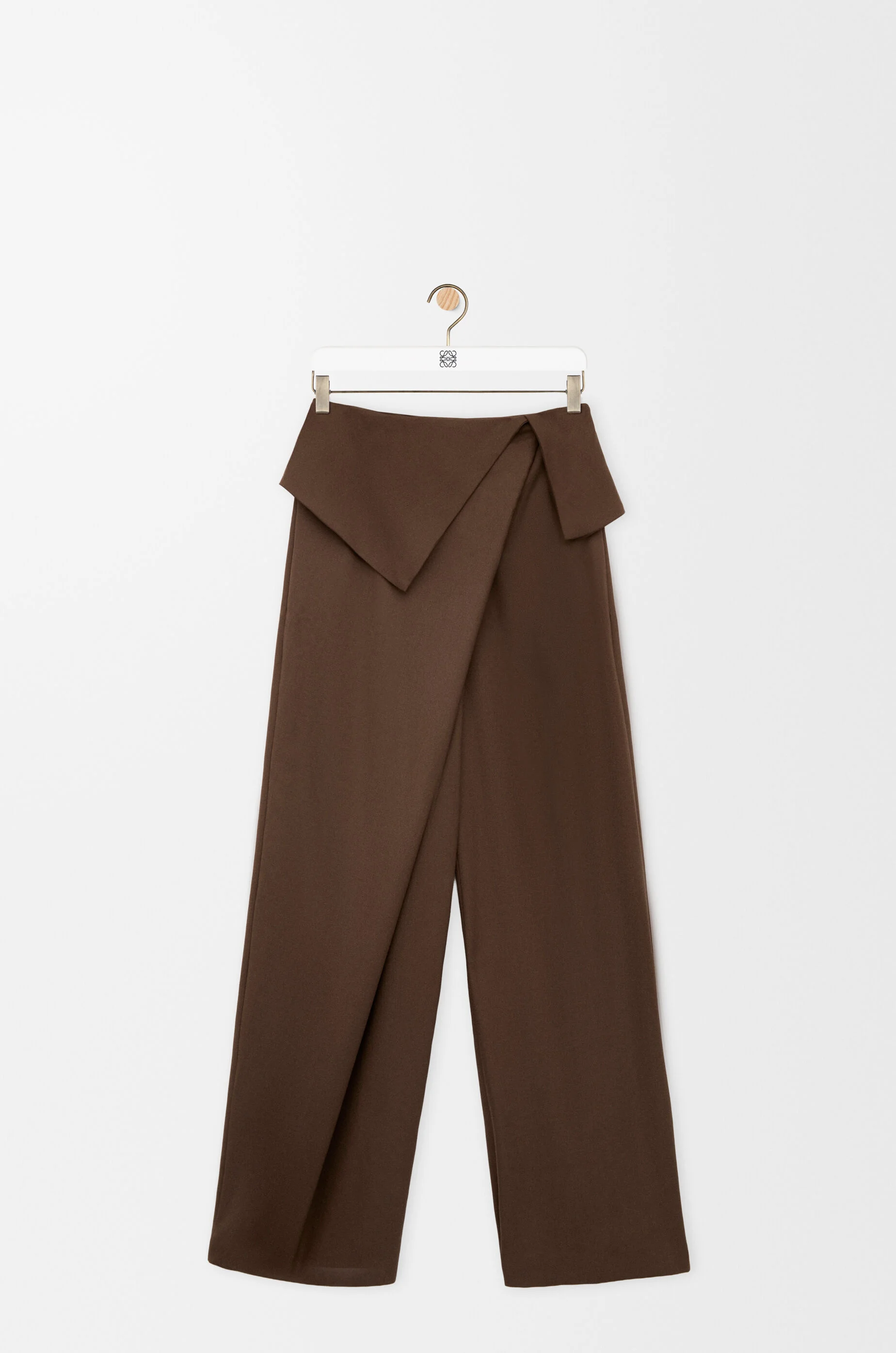 Draped trousers in wool - 1