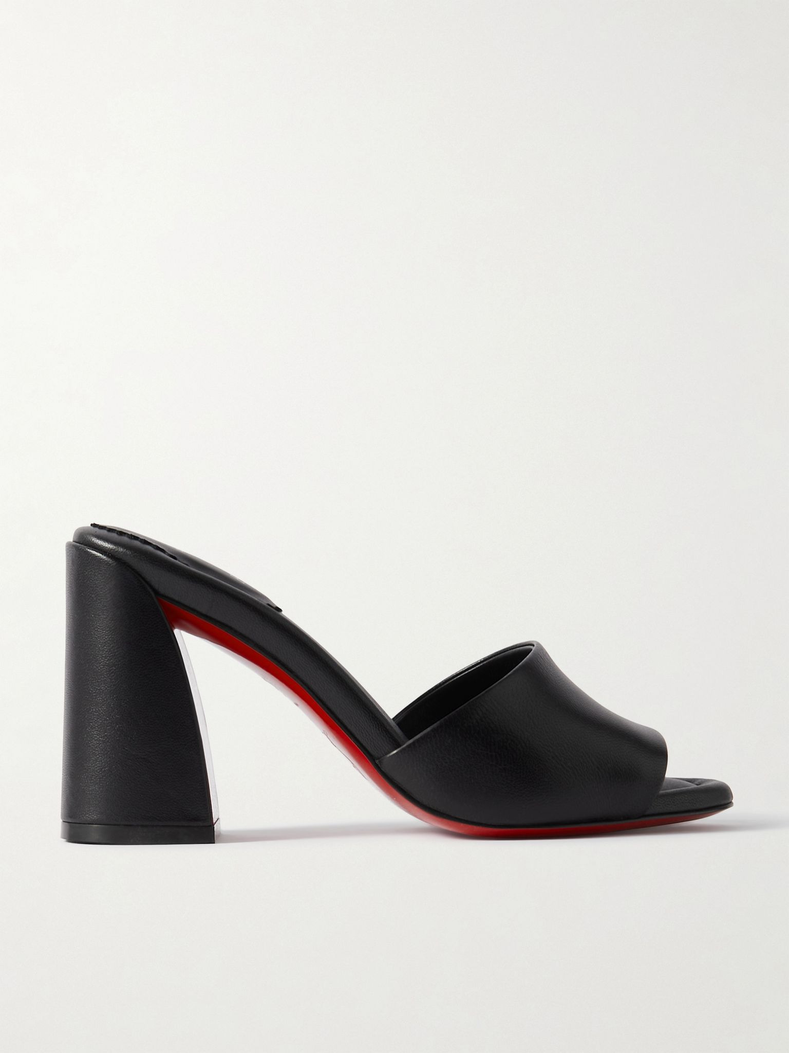 Jane 85 leather mules Black - 1