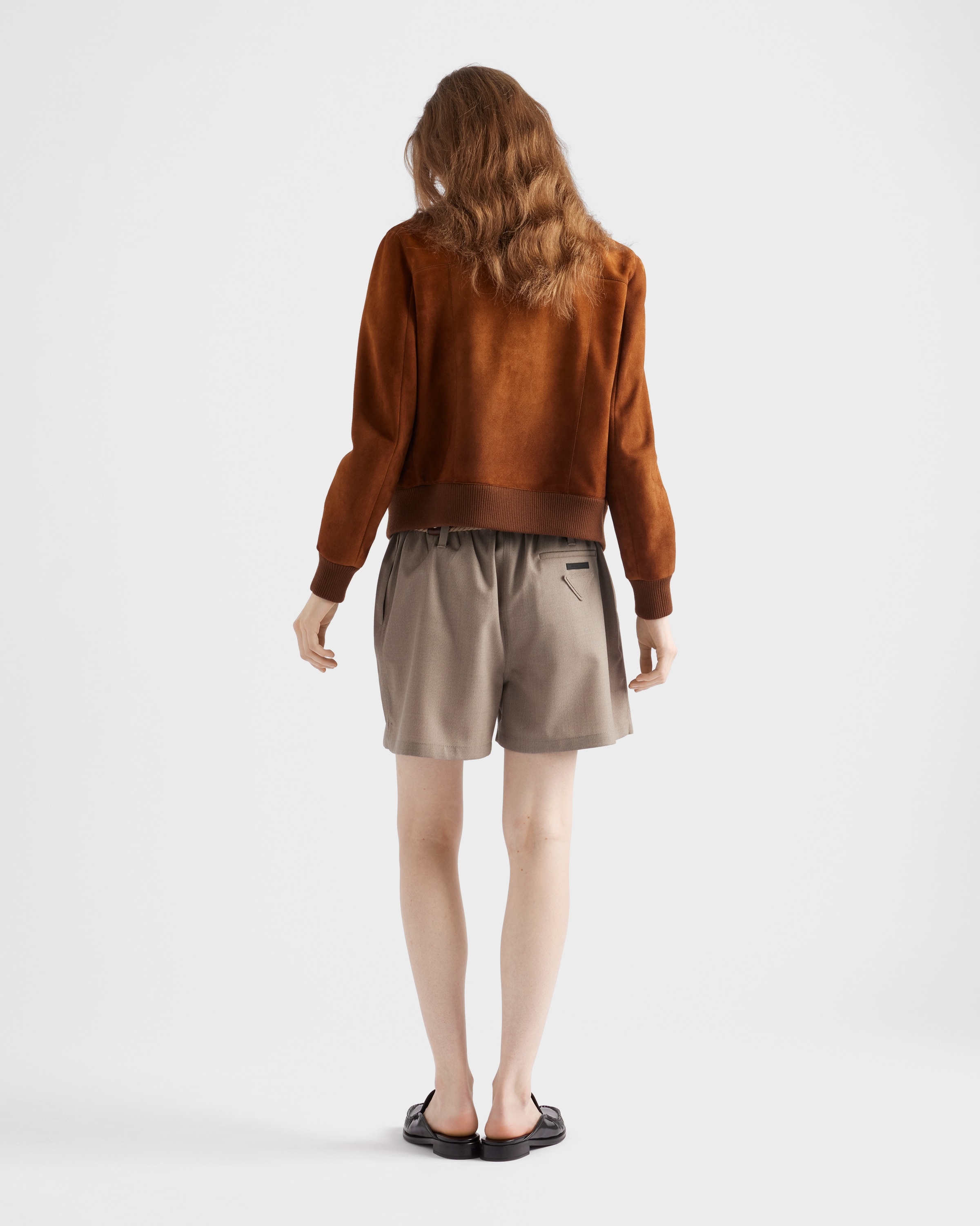 Suede blouson jacket - 5