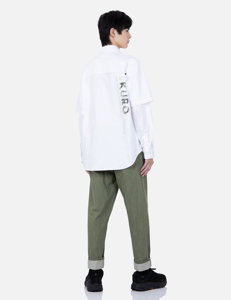 Logo Print 2-in-1 Oxford Shirt 3