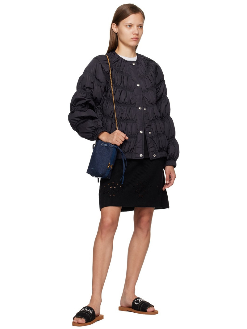 Chloé Black Rib Miniskirt outlook