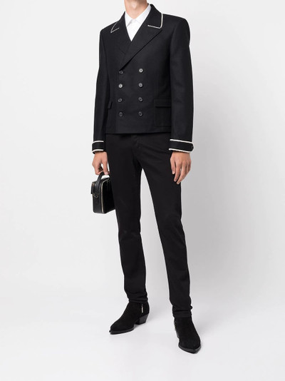 SAINT LAURENT double-breasted Spencer jacket outlook