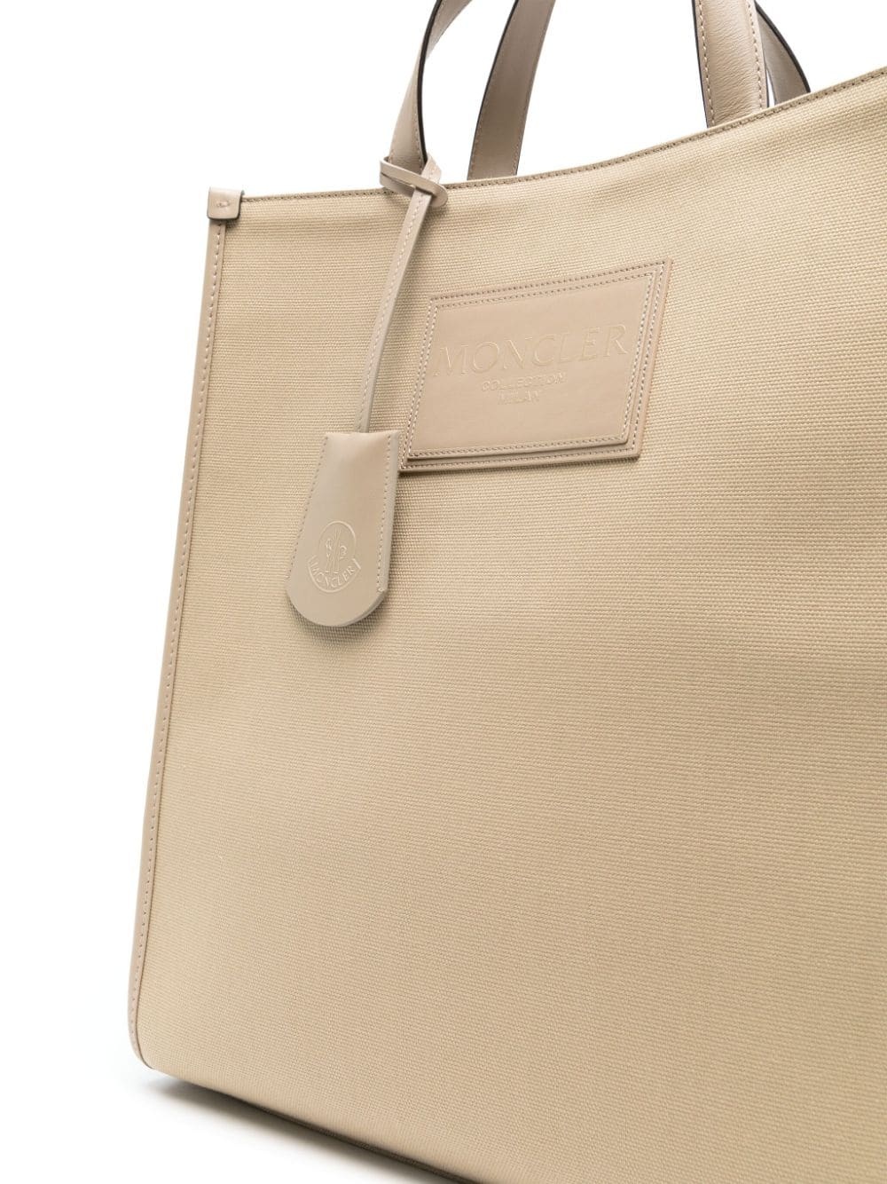logo-patch cotton tote bag - 4