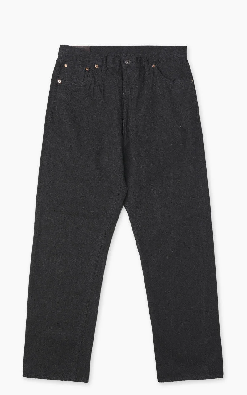 KAPTAIN SUNSHINE 5P ZIPPER FRONT DENIM PANTS ONE WASH BLACK - 1